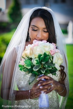 Beautiful indian bride's outdoor portrait bridal bouquet,indian bride mehndi,bridal mehndi