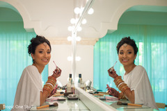 Charming maharani getting ready for her big day. indian wedding gallery,indian bride getting ready,indian bride makeup