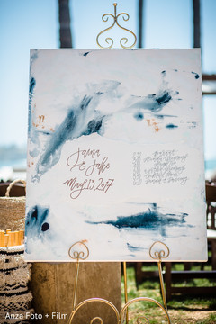 Enchanting Indian wedding schedule sign. Enchanting Indian wedding schedule sign.