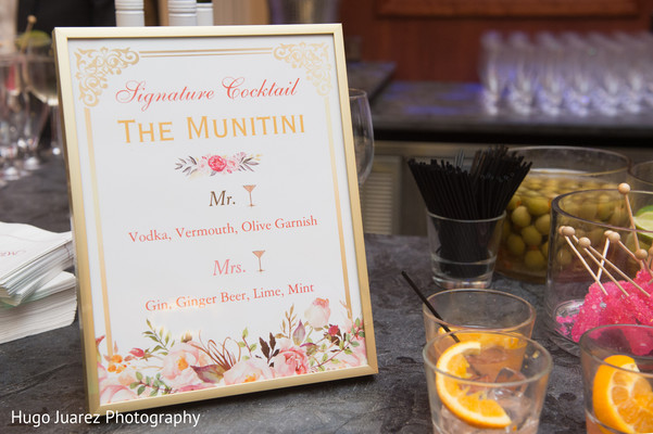 Personalized Indian wedding signature cocktail menu. | Photo 164194