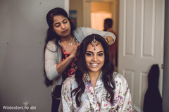 Charming maharani getting ready for her big day. Charming maharani getting ready for her big day.