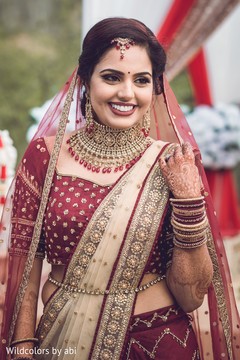 Beautiful indian bride's portrait indian wedding gallery,outdoor photography,indian bride fashion,bridal jewelry