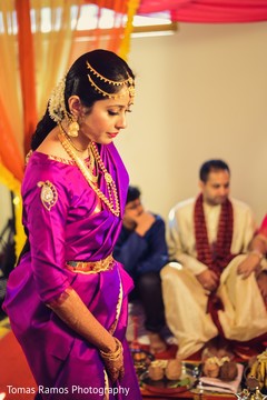 Lovely Indian bride during her wedding ceremony. indian bride,indian wedding fashion,indian bride hair and makeup