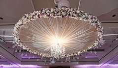 Marvelous Indian wedding flowers and lights decoration. indian wedding reception decor,indian wedding flower decor,indian wedding lights decor