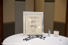 Indian wedding wishes table setup capture. Indian wedding wishes table setup capture.