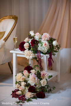 Gorgeous Indian wedding reception mandap flower decoration. Gorgeous Indian wedding reception mandap flower decoration.
