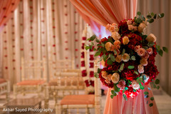 Dreamy Indian wedding ceremony roses decoration. mandap,indian wedding flower decor,indian wedding ceremony decor