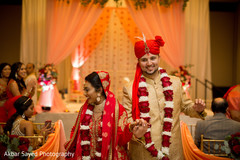 Sweet Indian couple at their wedding ceremony. kansar bhaksha,indian wedding ceremony,indian bride and groom
