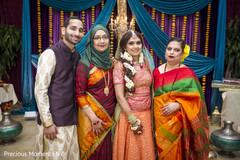 Indian couple's family portrait indian wedding gallery,indian bride and groom,gaye holud,indian bridesmaids