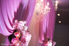 Splendid pink floral decor indian wedding reception,indian wedding reception floral and decor