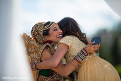 Indian bride receiving a gift indian bride,bridal fashion,indian wedding ceremony