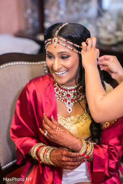 Lovely indian couple getting ready Lovely indian couple getting ready