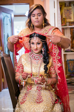 Charming maharani getting ready for her big day. Charming maharani getting ready for her big day.