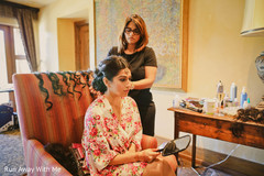 Dazzling Indian bride getting ready capture. Dazzling Indian bride getting ready capture.