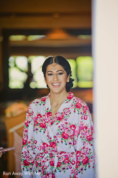 Dazzling Indian bride getting ready capture. Dazzling Indian bride getting ready capture.