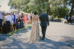 Indian bride walking the wedding ceremony aisle capture. Indian bride walking the wedding ceremony aisle capture.