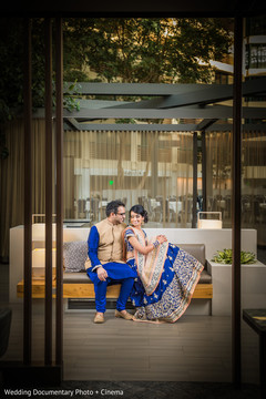 Indian bride and groom ready for the garba celebration. Indian bride and groom ready for the garba celebration.