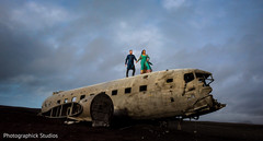Marvelous Indian couple posing on Solheimasandur Plane Crash in Iceland. Marvelous Indian couple posing on Solheimasandur Plane Crash in Iceland.