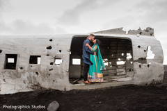 Romantic kiss of Indian husband and wife at the Solheimasandur Plane Crash in Iceland. Romantic kiss of Indian husband and wife at the Solheimasandur Plane Crash in Iceland.