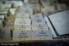 Indian wedding table placement cards closeup capture. Indian wedding table placement cards closeup capture.