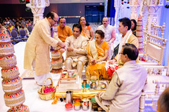 Indian groom starting the wedding ceremony rituals. Indian groom starting the wedding ceremony rituals.