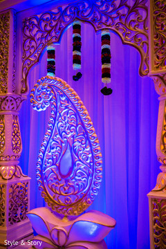 Stunning Indian wedding decoration portrait. Stunning Indian wedding decoration portrait.
