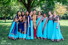 Outdoor themed Indian groom with bridesmaids photo session. Outdoor themed Indian groom with bridesmaids photo session.