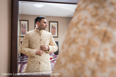Indian groom getting ready capture Indian groom getting ready capture