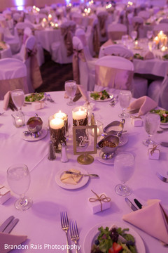 Dreamy Indian wedding reception table decoration. Dreamy Indian wedding reception table decoration.
