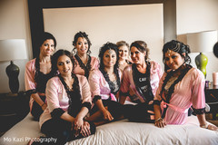 Indian bride with bridesmaids capture. Indian bride with bridesmaids capture.