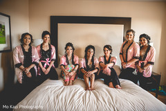 Gorgeous Indian bride with bridesmaids getting ready. Gorgeous Indian bride with bridesmaids getting ready.