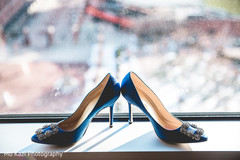 Elegant Indian bride's blue shoes. Elegant Indian bride's blue shoes.