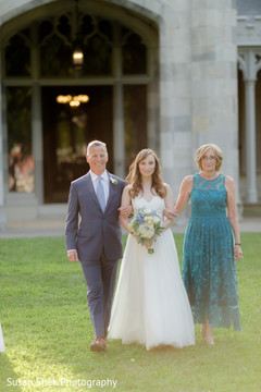 Indian bride with parents portrait indian wedding gallery,outdoor photography,indian bride fashion
