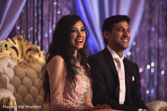 Indian bride and groom enjoying their wedding reception. indian bride and groom,indian wedding reception fashion,indian wedding reception