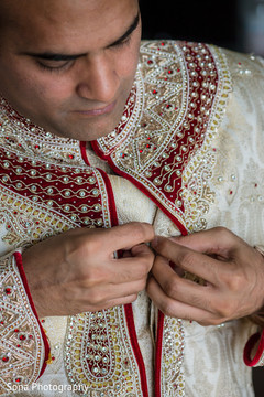 Indian groom getting ready for wedding ceremony. Indian groom getting ready for wedding ceremony.