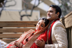 Indian bride and groom tender moment. Indian bride and groom tender moment.