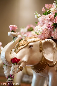 Stunning elephants wedding ceremony decoration with flowers. Stunning elephants wedding ceremony decoration with flowers.