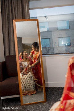 Beautiful indian bride getting ready. Beautiful indian bride getting ready.