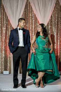 Lovely couple in their reception outfits indian wedding reception,indian wedding gallery,indian bride and groom