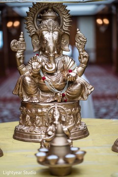 Indian wedding Ganesha Puja closeup capture. Indian wedding Ganesha Puja closeup capture.