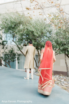 Maharani surprising the groom. Maharani surprising the groom.