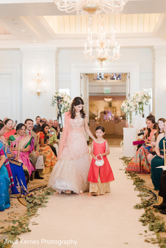 Lovely Indian wedding flower girl and bridesmaid portrait. Lovely Indian wedding flower girl and bridesmaid portrait.