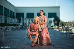Ravishing Indian couple's wedding attire. Ravishing Indian couple's wedding attire.