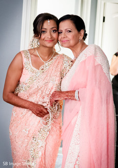 Indian bride posing with her mother Indian bride posing with her mother