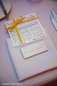 Wonderful Indian wedding reception thanks cards.