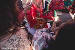 Indian bride's pre-wedding ritual Indian bride's pre-wedding ritual