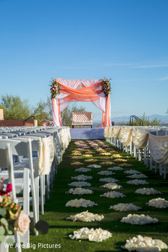 Stunning Indian wedding aisle flower decorations. Stunning Indian wedding aisle flower decorations.