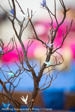Indian wedding origami birds decoration. Indian wedding origami birds decoration.