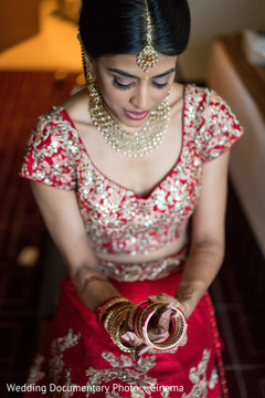 Impressive Indian bride's bangles. Impressive Indian bride's bangles.