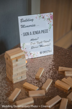Incredible Indian wedding jenga blocks to share memories and ideas. Incredible Indian wedding jenga blocks to share memories and ideas.